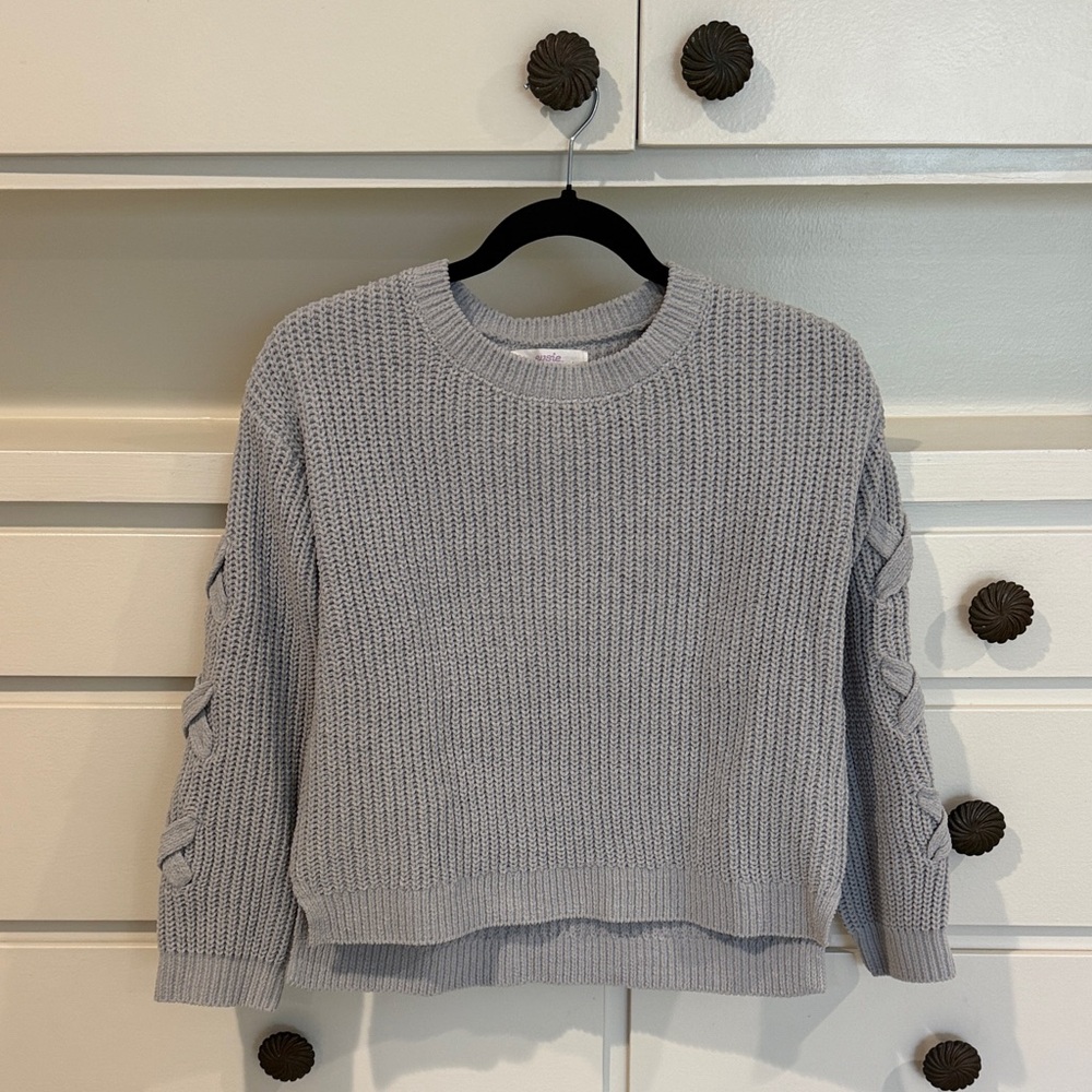 Evsie by Maurice’s Cozy Gray Knit Sweater 13/14 like new